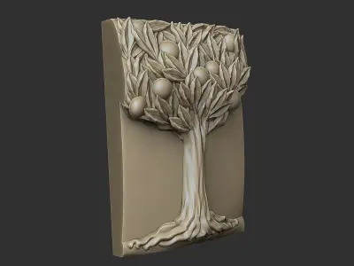 The emblematic tree 3D print model