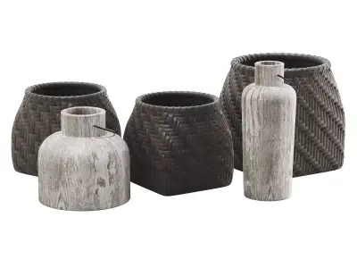 Shelf Decor Set 3D model