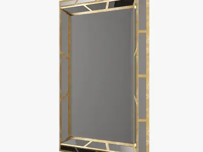 Paragon aged gold mirror 3D model