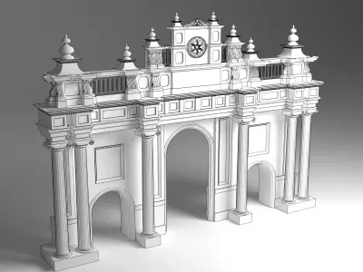 Roman Entry Gate 3D model