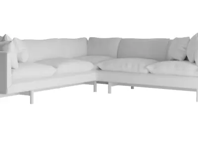 Suzan L- shaped Sofa 3D model