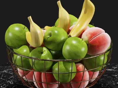 Fruits Set 01 3D model