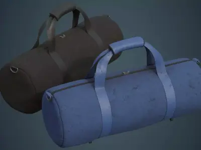 Gym Bag 1D Low-poly 3D model