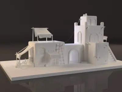 Old arabic house  3D model