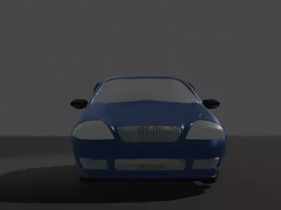 VW Golf Low-poly 3D model