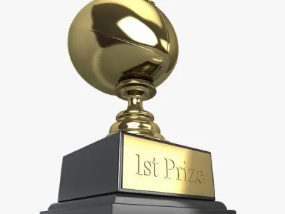 Football Trophy 3D model