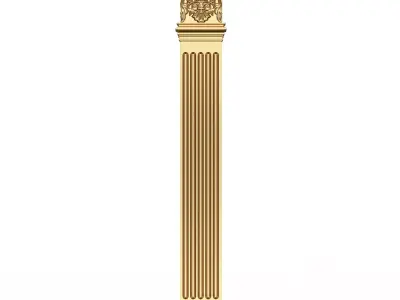 Column Capital 01101 Low-poly 3D model
