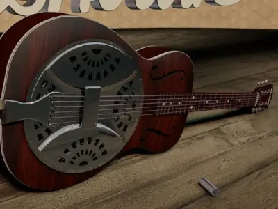 Washburn R15R Resonator 3D model