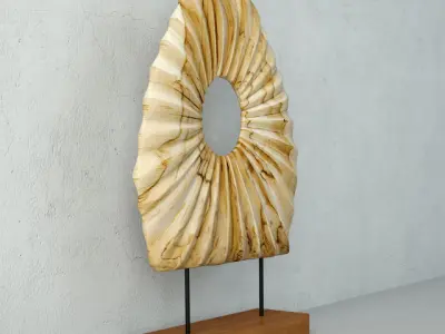 Decorative Teak Object  ZARA HOME 3D model