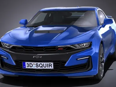 Chevrolet Camaro SS CG 2019 LowPoly 3D model