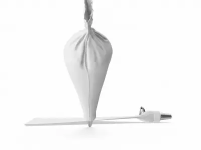 Piping bag kit 3D model