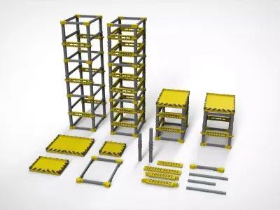 Metal truss 2 3D model