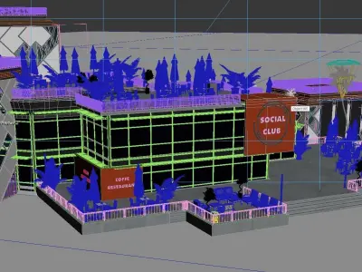 social Club 3D model