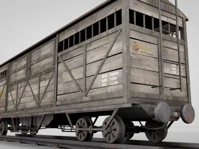 Wild West Farming Wagon 3D model