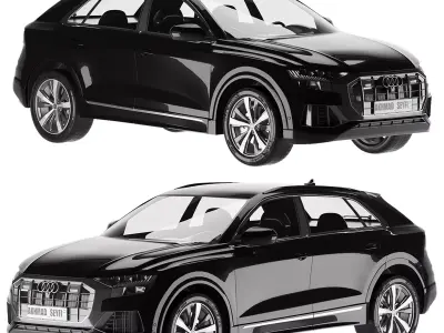 Audi Q8 Low-poly 3D model