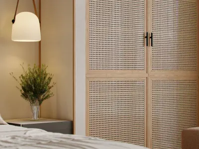 Bedroom interior scenes 3D model 11