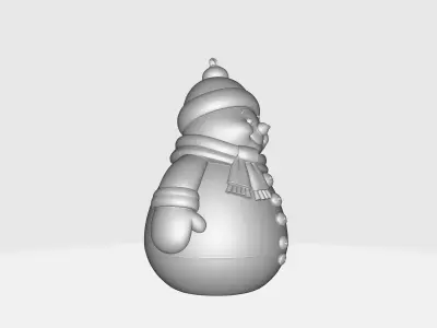 Cute Snowman Ornament Christmas Decoration Winter Holiday 3D print model