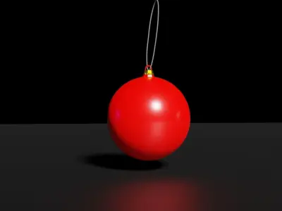 Simple  tree toys Decoration model Low-poly 3D model