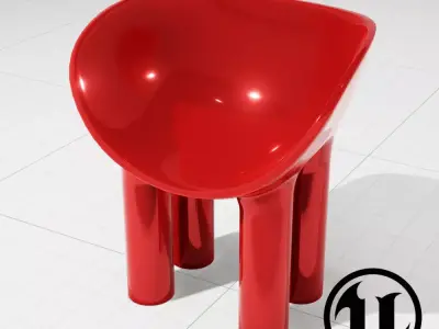 Faye Toogood Fiberglass Roly Poly UE4 Low-poly 3D model