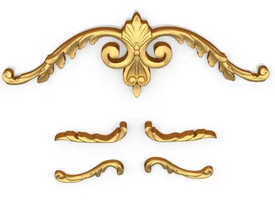 Classic decor ornament 93 3D model