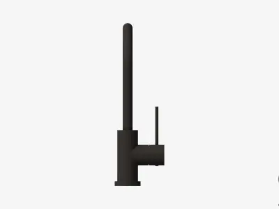 Sink Mixer - Luxury - Sleek - Gooseneck Low-poly 3D model