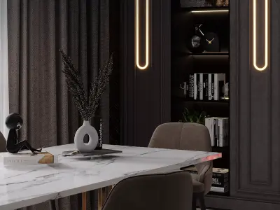 Living Room modern style design 3D model