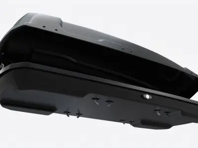 Car Cargo Roof Box Open 3D model