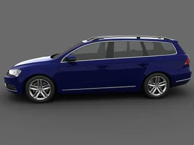 Volkswagen Passat Estate 2011 3D model