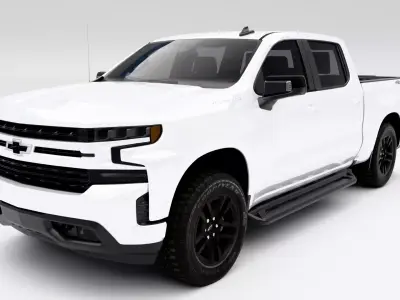 Chevrolet Silverado 1500 RST 2020 Low-poly 3D model