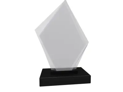Glass Trophy v1 001 Low-poly 3D model