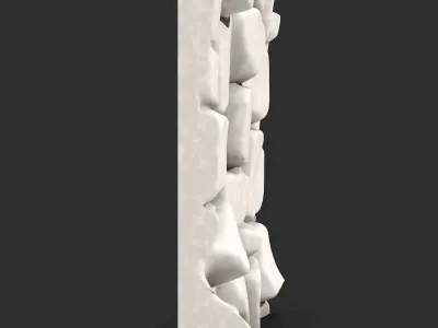 Fractured Rock Wall Environment Model 3D print model