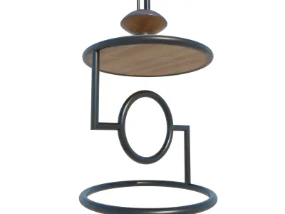 Modern table  Low-poly 3D model