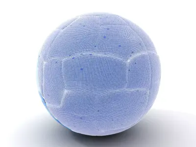Sky Pattern Soccer Ball model pack Low-poly 3D model