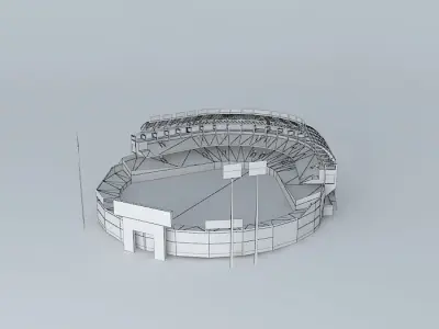 Chengcing Lake Baseball Field Kaohsiung Taiwan Free 3D model