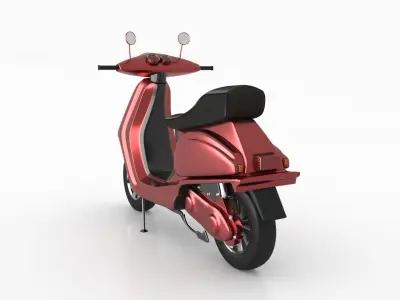 Scooter-Moped Low-poly 3D model