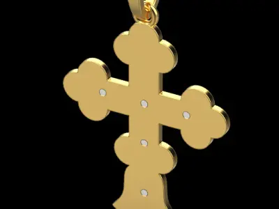 Jesus Cross Pendant 66177 3D print model