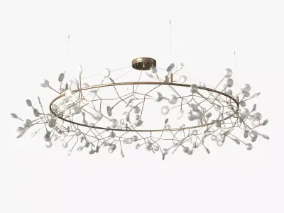 Modern plant lamp celling chandelier 3D model