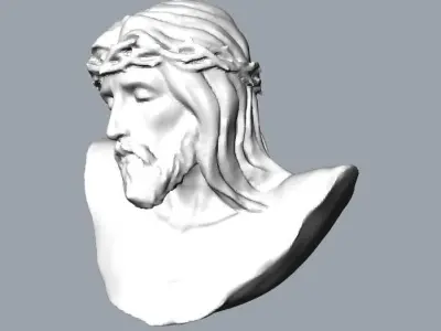 Jesus bust 3D print model 3D print model