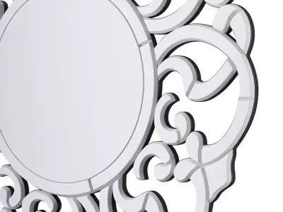 Wall Mirror Mornaix Silver 3D model