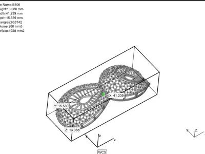 106 Exquisite Filigree Elegance Bangle 62MM-19gm 3D print model