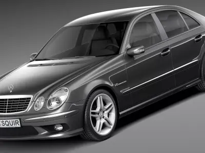 Mercedes-Benz E55 AMG W211 2002-2009 3D model
