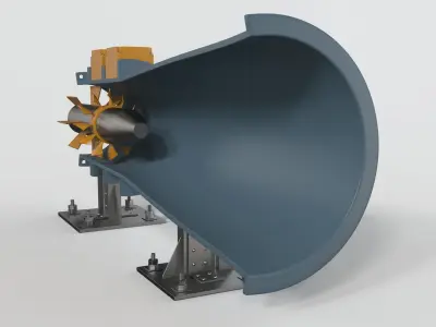 Hydro Power Plant 3D model