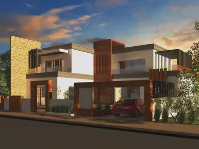 MODERN HOUSE  Low-poly 3D model buy
