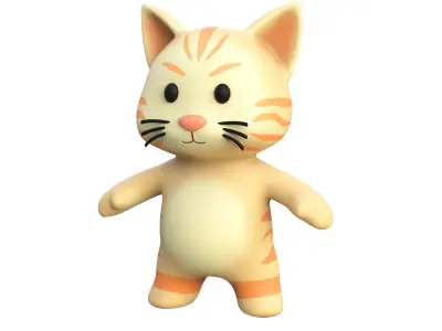 Little Animal Baby Animated Pack 01 Low-poly 3D model