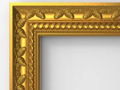 Carved Picture Frame 3D model