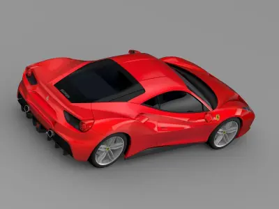 Ferrari GTB 488 2015 3D model