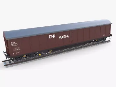 CFR Boxcar Rail Car v2 3D model