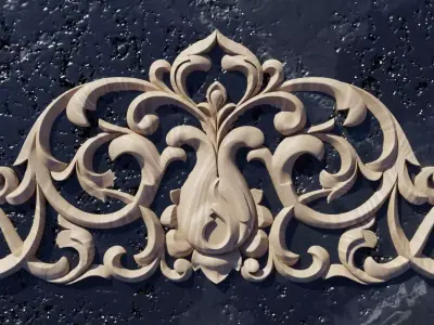 Wooden Ornament 3D print model