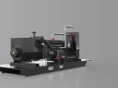 3d generator model portable diesel 3D model