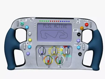 VJM09 Steering Wheel Low-poly 3D model